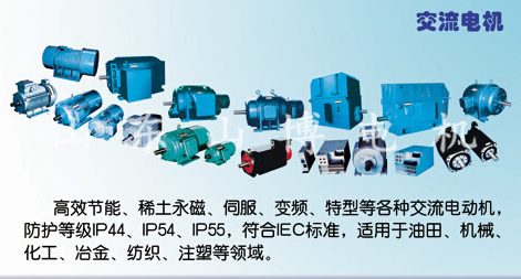 Industrial AC motor range