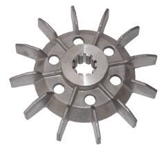 Aluminium motor cooling fan
